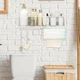 Полка настенная с держателем Modern Home 40 х 13.5 х 19.5 см (M50244) Белый - изображение 3