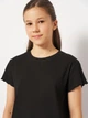 Детская футболка для девочки Coccodrillo Everyday Girl A WC5143211VGA-021 122 см Черная (5904986485897) - изображение 4