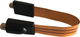 Kabel TechniSat TECHNIKABEL SLIM 0.22 m Orange (76-4989-00) - obraz 1