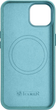 Панель iCarer Litchi Premium Leather Magsafe Back Case для Apple iPhone 14 Plus Green (WMI14220711-GN) - зображення 3