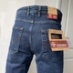Джинсы Wrangler мужские прямые стрейч классические 42 синие - изображение 2