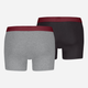 Zestaw majtek męskich typu bokserki Levi`s Men Sld Basc Boxer Brief Org Co S 2 szt. Szary/Czarny - obraz 5