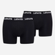 Zestaw majtek męskich typu bokserki Levi`s Men Repeat Logo Boxer Brief 2P 2XL 2 szt. Czarny - obraz 1