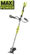 Триммер садовый аккумуляторный Ryobi Max Power rbc36x26bg2-0 36в 26см нож/леска 30см эргоремни Vertebrae 3.7кг без акб и зу 5133006434 - изображение 1