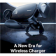 Авто держатель с беспроводной зарядкой Baseus LightChaser Triple-Coil Electric Car Mount - изображение 6
