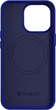 Etui iCarer Litchi Premium Leather Magsafe Back Case do Apple iPhone 14 Pro Max Dark Blue (WMI14220712-DB) - obraz 3