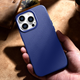 Etui iCarer Litchi Premium Leather Magsafe Back Case do Apple iPhone 14 Pro Max Dark Blue (WMI14220712-DB) - obraz 16