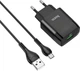 Мережевий зарядний пристрій HOCO C72Q, Micro USB, QC3.0, 1 порт, 3.0A, 18Вт, чорний - зображення 3