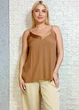 Майка прямого крою з креп шифону, коричнева di classe M-XL 13-212030 - изображение 1