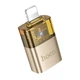 Адаптер переходник Hoco UA36, Lightning to USB, gold - изображение 2