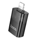 Адаптер переходник Hoco UA36, Lightning to USB, black - изображение 3