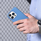 Etui iCarer Litchi Premium Leather Magsafe Back Case do Apple iPhone 14 Pro Max Light Blue (WMI14220712-LB) - obraz 18