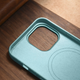 Etui iCarer Litchi Premium Leather Magsafe Back Case do Apple iPhone 14 Pro Max Green (WMI14220712-GN) - obraz 17