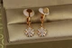 Сережки кліпси Xuping Jewelry сніжка 2,7 см золотисті - зображення 2
