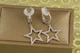 Серьги клипсы Xuping Jewelry Большая звезда 3,5 см серебристые - изображение 1