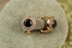 Серьги Xuping Jewelry большая мечта с черным камнем 1,3 см золотистые - изображение 2