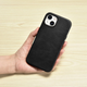 Etui iCarer Oil Wax Premium Leather Magsafe Back Case do Apple iPhone 14 Black (WMI14220701-BK) - obraz 12