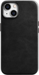 Etui iCarer Oil Wax Premium Leather Magsafe Back Case do Apple iPhone 14 Plus Black (WMI14220703-BK) - obraz 1