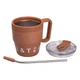 Термокухоль Coffee & Tea з трубочкою коричнева HP-14-23BR - зображення 4
