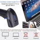 Сканер 1D 2D штрих-кодов Action YHD-1100DW 2.4 GHz, USB - изображение 6