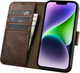 Чохол-книжка iCarer Oil Wax Premium Leather 2in1 Wallet Case з RFID для Apple iPhone 14 Plus Brown (WMI14220723-BN) - зображення 3