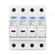 Держатель четырехполюсный плавкого предохранителя TOMZN TOPV-32 4P 1100V DC с LED-индикатором для солнечных панелей - изображение 3