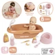 Zestaw do kapieli Smoby Toys Baby Nurse Puder brązujący z akcesoriami 42 cm (7600220383) (3032162203835) - obraz 2
