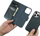 Чохол-книжка iCarer Oil Wax Premium Leather 2in1 Wallet Case з RFID для Apple iPhone 14 Pro Navy Blue (WMI14220722-BU) - зображення 13