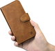 Чохол-книжка iCarer Oil Wax Premium Leather 2in1 Wallet Case з RFID для Apple iPhone 14 Camel Tan (WMI14220721-TN) - зображення 11