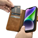Чохол-книжка iCarer Oil Wax Premium Leather 2in1 Wallet Case з RFID для Apple iPhone 14 Camel Tan (WMI14220721-TN) - зображення 14