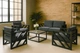 Комплект мягкой мебели Tobi Sho Лаверо/S10 для дома, дачи, террасы, сада, офиса, велюр Темно-серый/32, 750х1300х700 мм - изображение 4