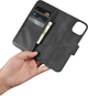 Etui z klapką iCarer Real Cowhide Premium Leather 2in1 Wallet Case z RFID do Apple iPhone 14 Plus Black (WMI14220727-BK) - obraz 14