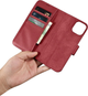 Etui z klapką iCarer Real Cowhide Premium Leather 2in1 Wallet Case z RFID do Apple iPhone 14 Plus Red (WMI14220727-RD) - obraz 14