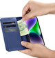 Чохол-книжка iCarer Real Cowhide Premium Leather 2in1 Wallet Case з RFID для Apple iPhone 14 Plus Blue (WMI14220727-BU) - зображення 13