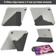 Чехол обложка Transparent Y-Fold desing + Right Pencil Holder BBM1 для iPad 10 2022/2024 10.9"/iPad 11" 2025 (A16) Черный - изображение 9