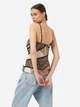 Топ женский Boohoo HA4086_01 40 Бежевый/Черный (KAY2000001492239) - изображение 2