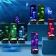 Настольная лампа-ночник с медузами "Smart Jellyfish Mood Lamp" 22см, черная - изображение 5