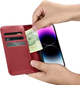 Чохол-книжка iCarer Real Cowhide Premium Leather 2in1 Wallet Case з RFID для Apple iPhone 14 Pro Max Red (WMI14220728-RD) - зображення 13