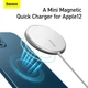 Зарядка Qi BASEUS Simple Mini Magnetic Wireless Charger (suit for Iphone 12 with Type-C cable 1.5m) 4756982 - изображение 2