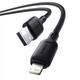 Кабель Baseus Silky USB - Lightning (1m) P10377702113-00 чорний - зображення 2