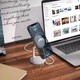 Тримач HOCO Daring magnetic wireless charging desktop stand PH39 (без MagSafe) 4758201 - зображення 2