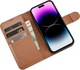 Etui z klapką iCarer Real Cowhide Premium Leather 2in1 Wallet Case z RFID do Apple iPhone 14 Pro Brown (WMI14220726-BN) - obraz 4