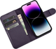 Чохол-книжка iCarer Real Cowhide Premium Leather 2in1 Wallet Case з RFID для Apple iPhone 14 Pro Dark Purple (WMI14220726-DP) - зображення 4