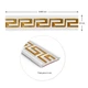 Молдинг Sticker Wall 3000х50х6 мм Белый с золотом SW-00002688 - изображение 2