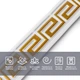 Молдинг Sticker Wall 3000х50х6 мм Белый с золотом SW-00002688 - изображение 4