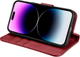 Etui z klapką iCarer Real Cowhide Premium Leather 2in1 Wallet Case z RFID do Apple iPhone 14 Pro Red (WMI14220726-RD) - obraz 9
