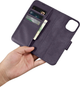 Чохол-книжка iCarer Real Cowhide Premium Leather 2in1 Wallet Case з RFID для Apple iPhone 14 Dark Purple (WMI14220725-DP) - зображення 15
