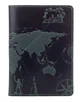 Обложка для паспорта из кожи HiArt PC-02 Shabby Alga 7 wonders of the world Зелёный - изображение 1