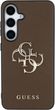 Панель Guess Grained Big 4G Logo Small Classic для Samsung Galaxy S25 Plus Brown (3666339449186) - зображення 3