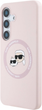 Панель Karl Lagerfeld Silicone Double Heads And Circle MagSafe для Samsung Galaxy S25 Pink (3666339450205) - зображення 2